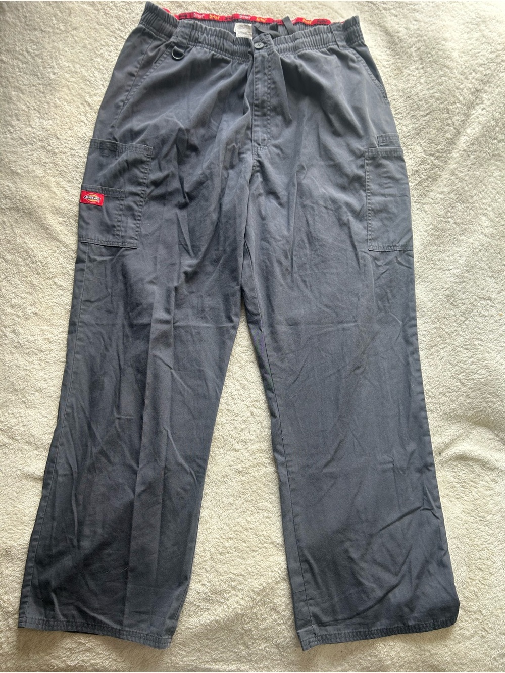 Dickies Men's Dark Navy Elastic Waist Cargo Pants